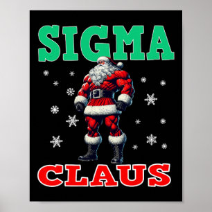 Affiche Joyeux Rizzmas Sigmas Claus Enfants Amusants Joyeu
