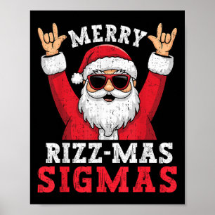 Affiche Joyeux Rizzmas Sigmas Fantastique Chemise De Noël