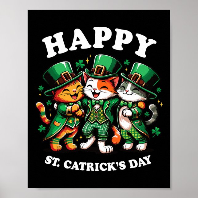 Affiche Joyeux Saint-Catricks Day Jour de la Saint Patrick (Devant)