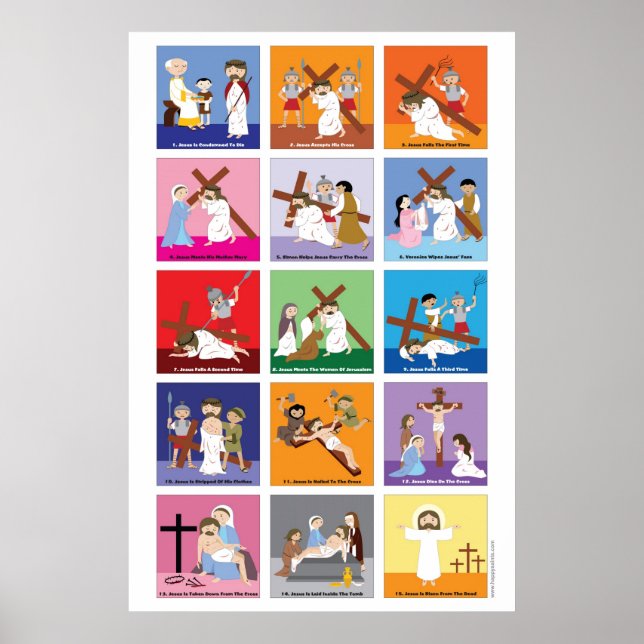 Affiche Joyeux Saints Chemin de Croix (Devant)