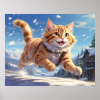 *~* Joyeux Snow Kitty 5:4 Kitten Cat AP68