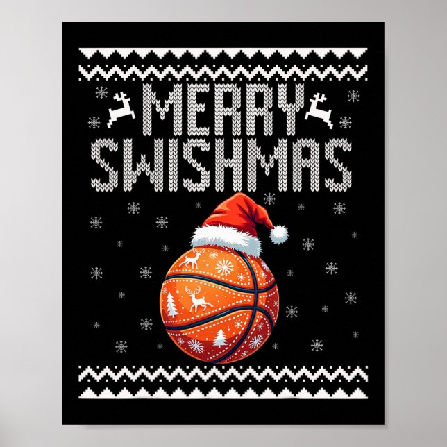 Affiche Joyeux Swishmas Noël Bysketll Ugly Sweat de la jeu (Devant)