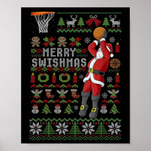 Affiche Joyeux Swishmas Noël laid Sketll Noël 1
