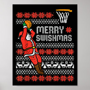 Affiche Joyeux Swishmas Vilain Sweat de Noël Bysketll Paj