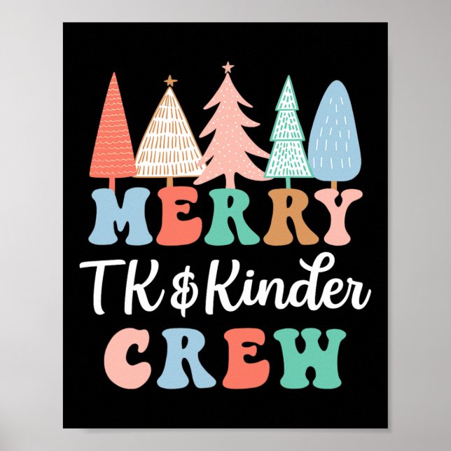 Affiche Joyeux Tk et Kinder Crew Professeur de maternelle  (Devant)