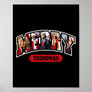 Affiche Joyeux Trumpmas Noël Trump Pyjamas