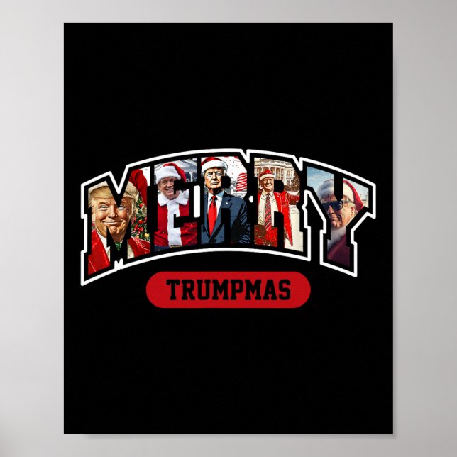 Affiche Joyeux Trumpmas Noël Trump Pyjamas (Devant)