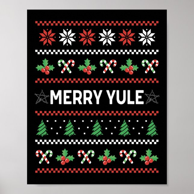 Affiche Joyeux Yule laid Noël Vacances d'hiver Woocan Yu (Devant)