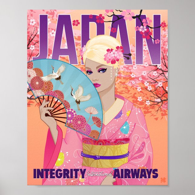 Affiche Joyful in Japan Art Print (Devant)