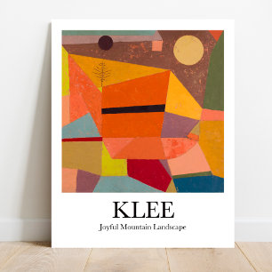 Affiche Joyful Mountain Landcape par Paul Klee