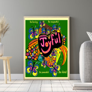 Affiche Joyful Whimsy : une célébration de la positivité