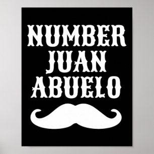 Affiche Juan Abuelo Espagnol Mexicain Meilleurs Cadeaux po