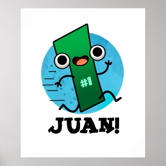 Affiche Juan Funny Mexicain Numéro Un Pun (Devant)