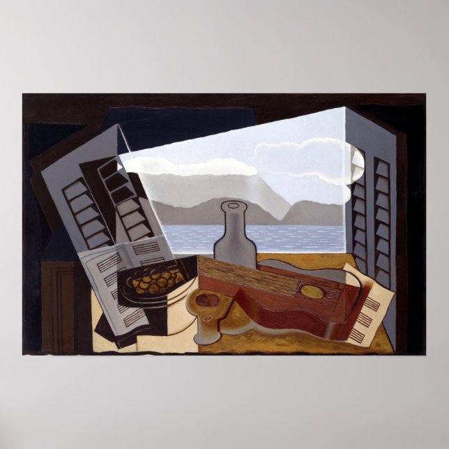 Affiche Juan Gris La Fenêtre Ouverte (Devant)