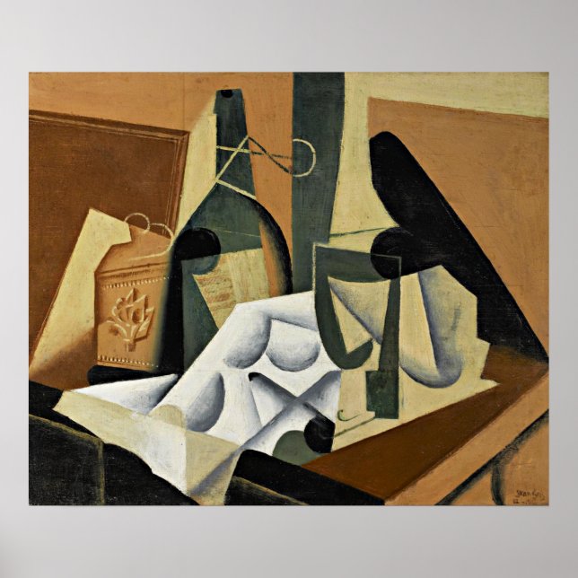 Affiche Juan Gris - La Nappe Blanche (Devant)