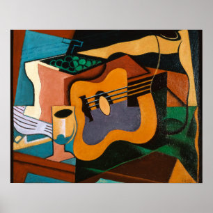 Affiche Juan Gris, Nature morte à la guitare,