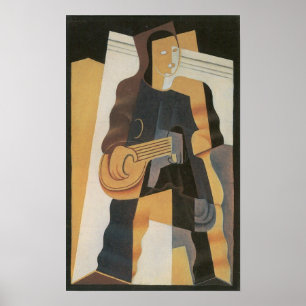 Affiche Juan Gris - Pierrot