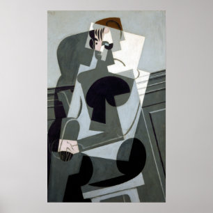 Affiche Juan Gris Portrait de Madame Josette Gris