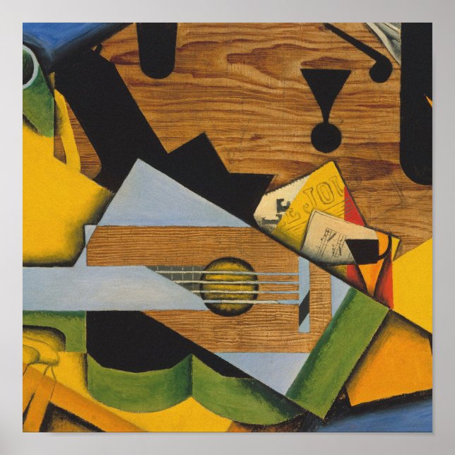Affiche Juan Gris - Vie Toujours Avec Guitare (Devant)