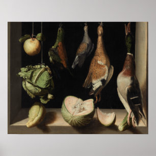 Affiche Juan Sanchez Cotan - Still Life with Game Fowl