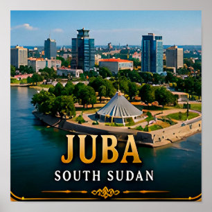 Affiche Juba Nil Blanc et patrimoine du Soudan du Sud