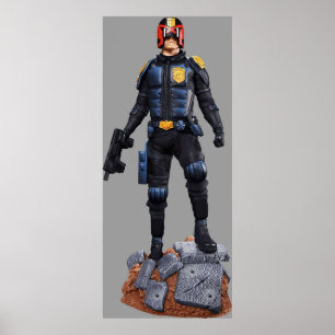 Affiche judge dredd comic charcter hero