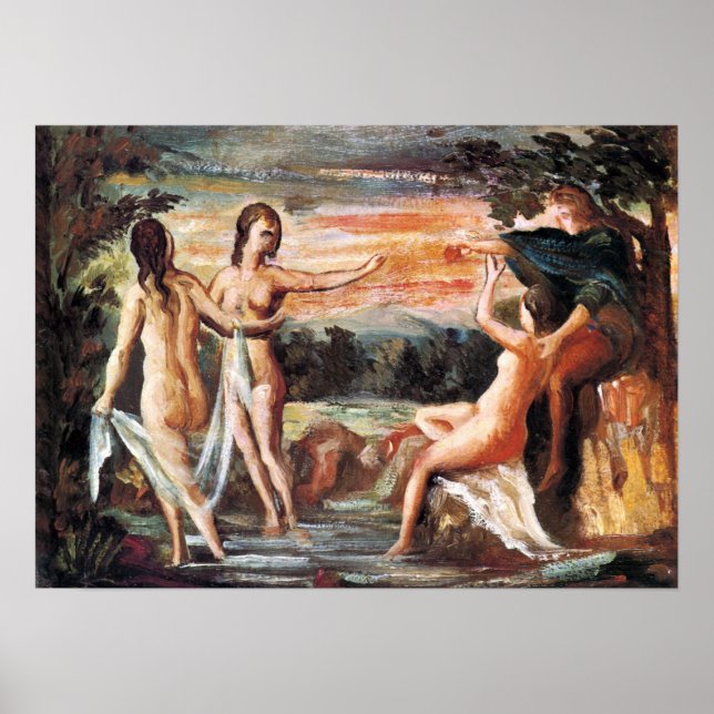 Affiche Judgement of Paris by Paul Cezanne (Devant)