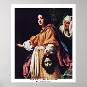Affiche Judith Avec La Tête De Holophernes