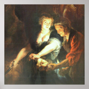 Affiche Judith avec le chef d'Holofernes