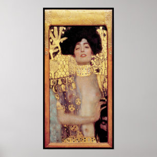 Affiche Judith, femme fatale, peint par Gustav Klimt, art