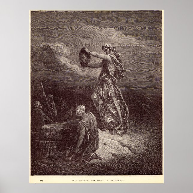 Affiche Judith Showing the Head of Holofernes Gustave Dore (Devant)