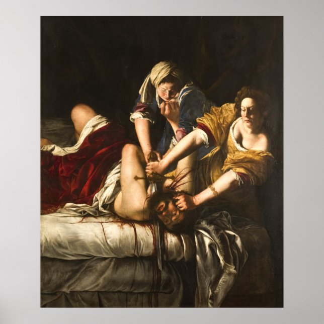 Affiche Judith Slaying Holofernes - Artemisia Gentileschi (Devant)