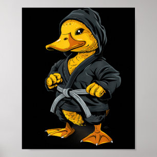 Affiche Judo Canard MMA Taekwondo Canard Arts Martiaux Kun