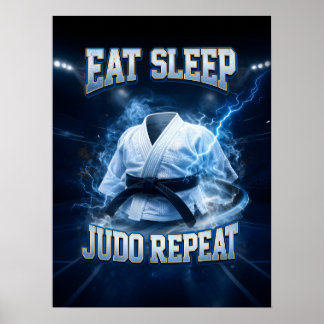 Affiche Judo Contrefaçon Rétro Arts Martiaux