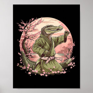 Affiche Judo Crocodile Nature Kickboxing Taekwondo Arts Ma