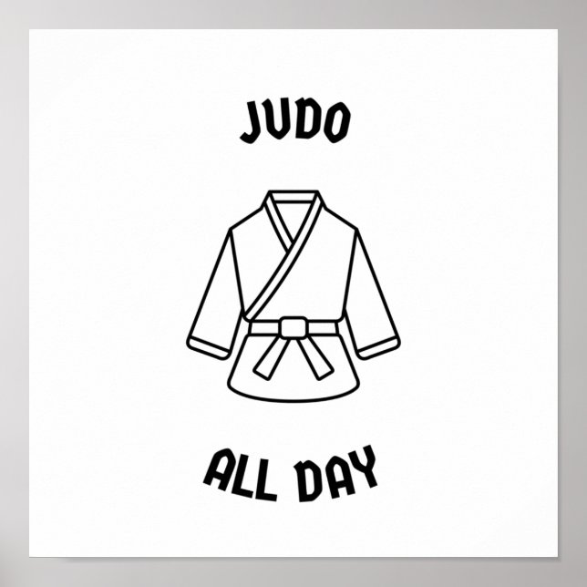 Affiche Judo toute la journée (Devant)