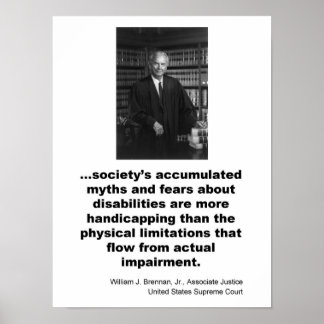Affiche Juge associé William J. Brennan, Jr.