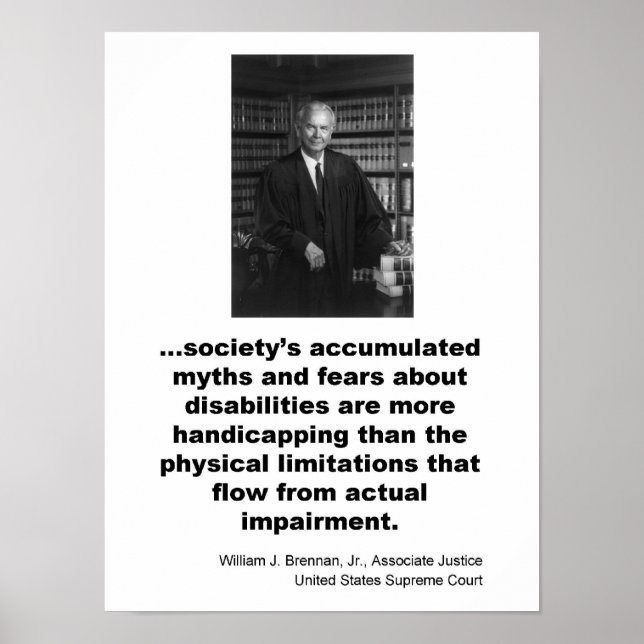 Affiche Juge associé William J. Brennan, Jr. (Devant)