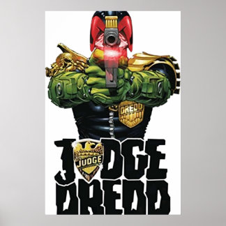 Affiche juge dredd design art