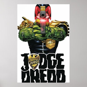 Affiche juge dredd design art