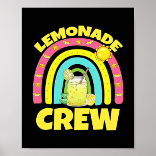 Affiche Juice Lemonade Crew Arc en ciel pour garçons fille