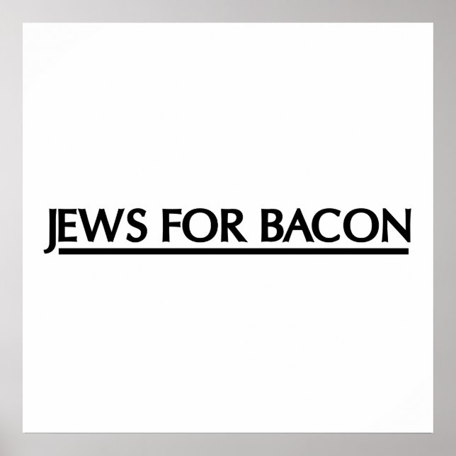 Affiche Juifs pour Bacon (Devant)