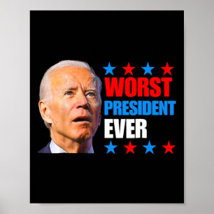 Affiche Juillet Trump Élection 2024 Le pire président jama