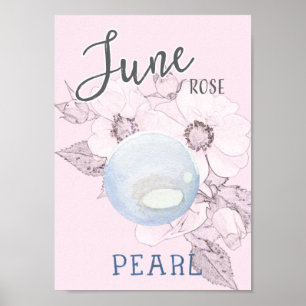 Affiche Juin Rose et Pearl Anniversaire
