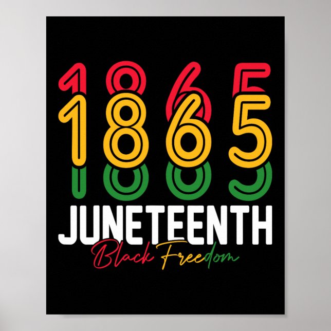 Affiche Juineteenth 1865 Mois de l'histoire de la liberté  (Devant)