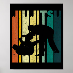 Affiche Jujitsu BJJ Art martial MMA Jiu-Jitsu brésilien