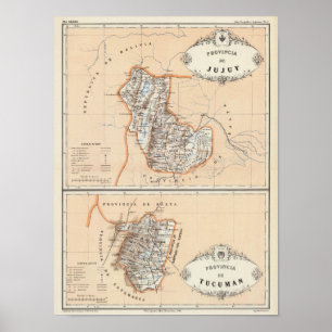 Affiche Jujuy et Tucuman, Argentine