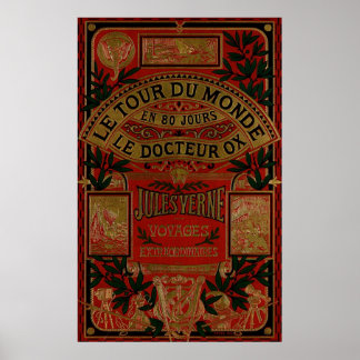 Affiche Jules Verne Dans Le Monde En Quatre-Vingt Jours