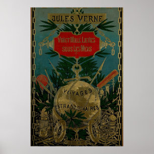 Affiche Jules Verne Extraordinary Voyages