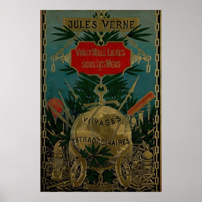 Affiche Jules Verne Extraordinary Voyages (Devant)